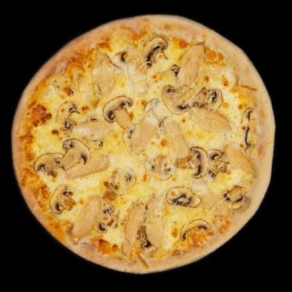 С курицей и грибами